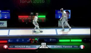 CE Torun 2016 - EH Finale Borel (FRA) vs Heinzer (SUI)