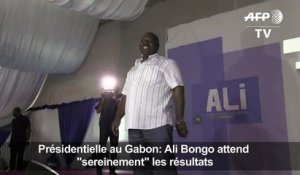 Bongo attend "sereinement" les résultats de la présidentielle