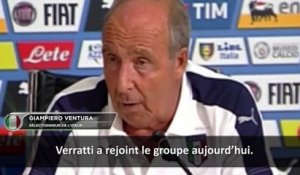 Italie - Ventura : ''Verratti n'est pas heureux au PSG''