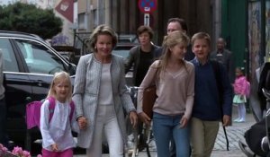Les enfants du roi Philippe et de la reine Mathilde rentrent à l'école