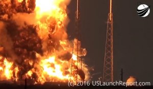 La fusée Falcon 9 explose sur sa rampe de lancement !