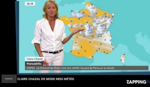 Claire Chazal nouvelle miss météo de franceinfo ? La vidéo buzz