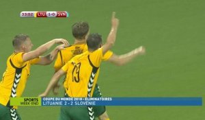 Qualifications Coupe du Monde 2018 - Lituanie 2 - 2 Slovénie
