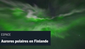 Spectaculaire aurore boréale au-dessus de la Finlande