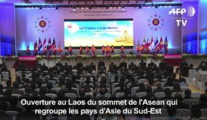 Laos: cérémonie d'ouverture du sommet de l'Asean à Vientiane