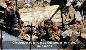 Glissement de terrain de Guatemala: au moins neuf morts