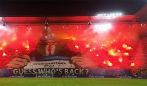 L'impressionnant tifo du Legia Varsovie en LdC !