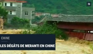 Les images des dégâts du typhon Meranti en Chine