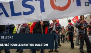 Manifestation à Belfort pour le maintien d'Alstom