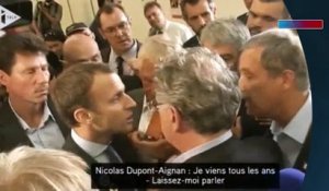 Nicolas Dupont-Aignan s'en prend violemment à Emmanuel Macron sur la crise agricole