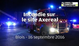 VIDEO. Blois : incendie sur le site Axereal