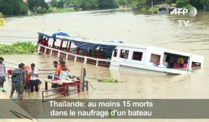 Naufrage en Thaïlande: le bilan monte à 15 morts, 11 disparus