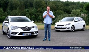 Comparatif Renault Mégane 4 Estate vs Peugeot 308 SW