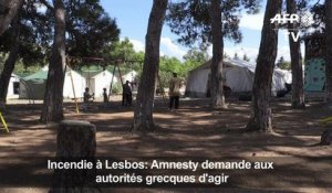 Incendie à Lesbos: Amnesty demande aux autorités grecques d'agir
