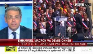 Emmanuel Macron "quitte le gouvernement pour forcer Hollande" à renoncer à la présidentielle (vidéo)