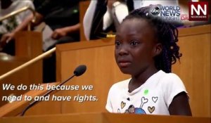 Violences policières aux Etats-Unis : Le discours émouvant d'une petite fille