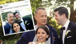 Tom Hanks prend la pause sur la photo de mariage d'un couple !