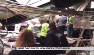 Un train détruit une gare dans le New Jersey : un mort et 114 blessés