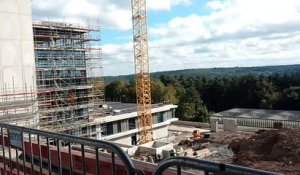 Visite du chantier du futur Centre d'Oncologie, unique en Wallonie, au CHU de Liège