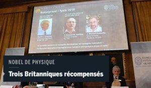 Le Nobel de physique récompense trois Britanniques pionniers des isolants "exotiques"