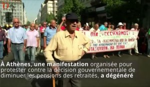 Grèce : une manifestation de retraités dérape