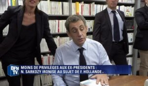 Avantages des ex-présidents: Sarkozy ironise au sujet de Hollande