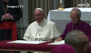 Vêpres communes pour le pape et l'archevêque de Canterbury