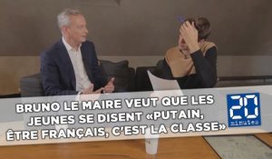 Bruno Le Maire veut que les jeunes se disent «putain, être Français, c'est la classe»