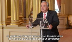 Guterres va prendre la tête de l'Onu avec "humilité"