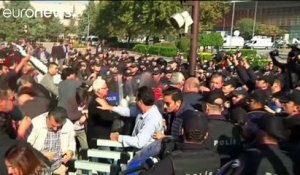 La foule dispersée pour l'anniversaire de l'attentat d'Ankara