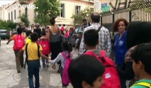 Grèce : l'école après l'exode pour de jeunes réfugiés