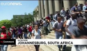 Clashes between students and Police in South Africa