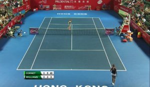 Hong Kong - Cornet terrasse (enfin) Venus Williams !