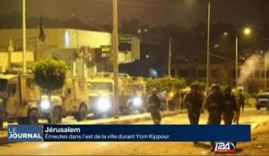 Des émeutes à Jérusalem à Yom Kippour