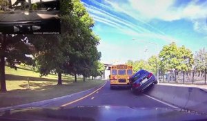 Instant karma pour un conducteur pressé