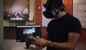 Un champion de billard joue en réalité virtuelle