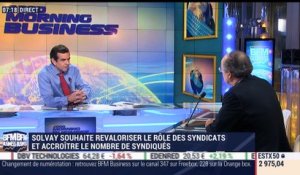 Solvay veut revaloriser le rôles des syndicats et accroître le nombre de syndiqués - 14/10