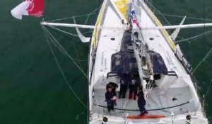 [Vendée Globe 2016] L'arrivée de Gitana et Sebastien Josse aux Sable d'Olonne