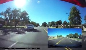 Un enfant sort de nulle part juste devant une voiture