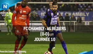 J10 : FC Chambly - AS Béziers (0-0), le résumé