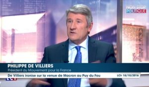 Philippe de Villiers: "Emmanuel Macron n’est plus socialiste car il y a eu un miracle dû à Jeanne d’Arc"