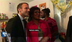Emmanuel Macron interpellé par une femme surendettée