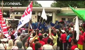 Philippines : violentes manifestations devant l'ambassade américaine