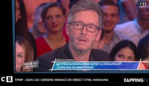 TPMP : Jean-Luc Lemoine menace en direct Cyril Hanouna et se moque de Stéphane Guillon (Vidéo)