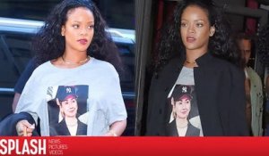 Rihanna porte un t-shirt pour soutenir Hillary Clinton