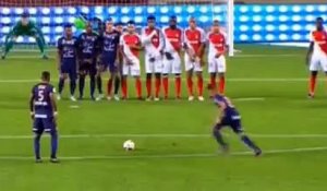Ryad Boudebouz Freekick Goal - AS Monaco vs Montpellier 0-1 (21-10-2016)