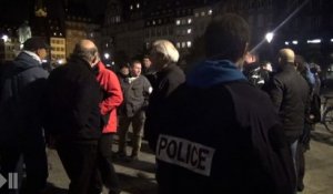 Policiers en colère à Strasbourg sur la place Kléber