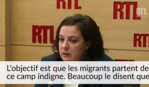 Emmanuelle Cosse : "l'objectif est que les migrants partent de ce camp indigne. Beaucoup le disent que c'est un enfer d'y vivre"