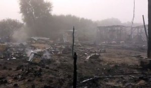 Incendies dans la "Jungle" de Calais : explosions de bouteilles de gaz, un blessé léger