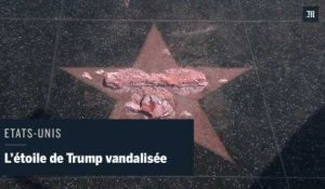 A Hollywood, l'étoile de Trump vandalisée